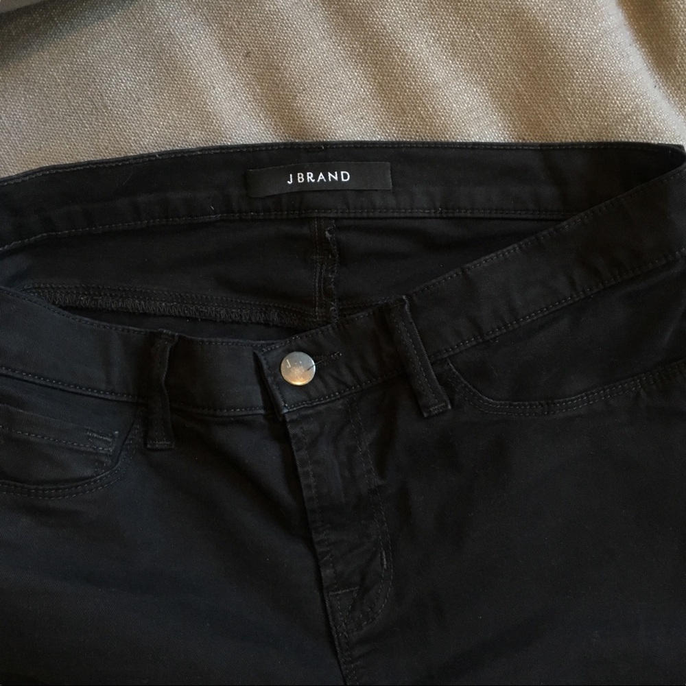 J Brand 835 skinny ankle crop capri jeans black 28 mid rise - Picture 6 of 8